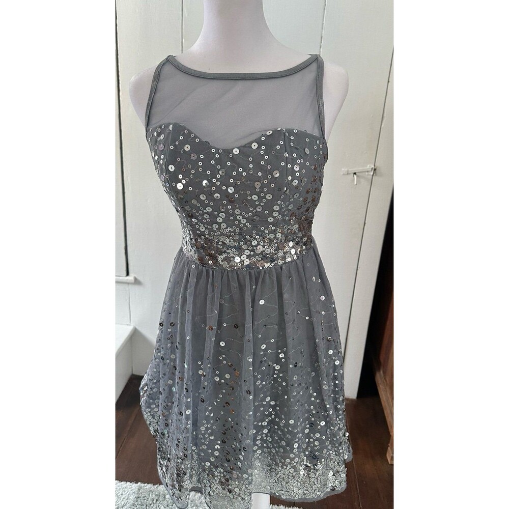 Silver party dress